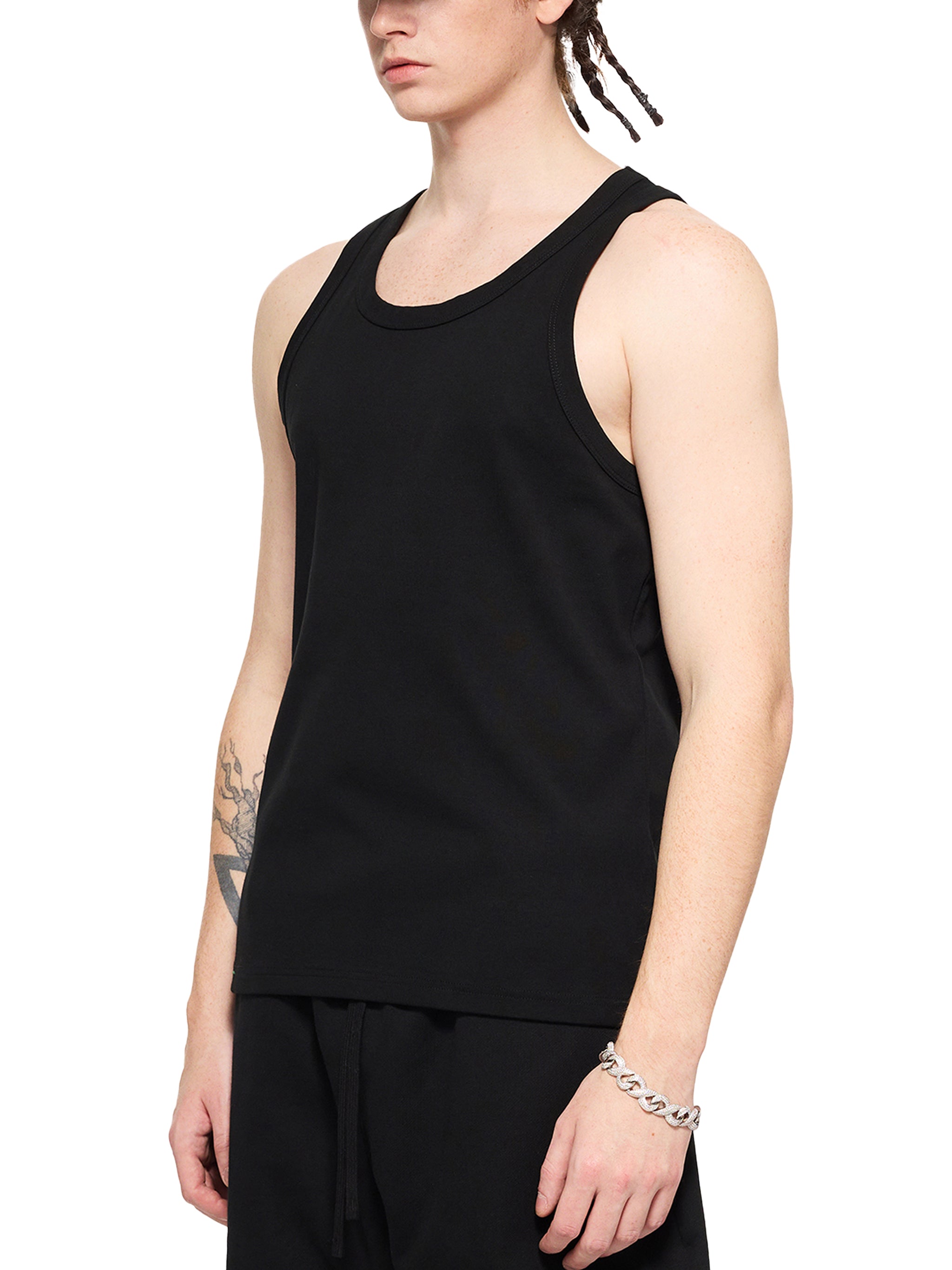 Men’s Essential Performance Tank Top – Slim Fit Cotton Blend Athletic Shirt