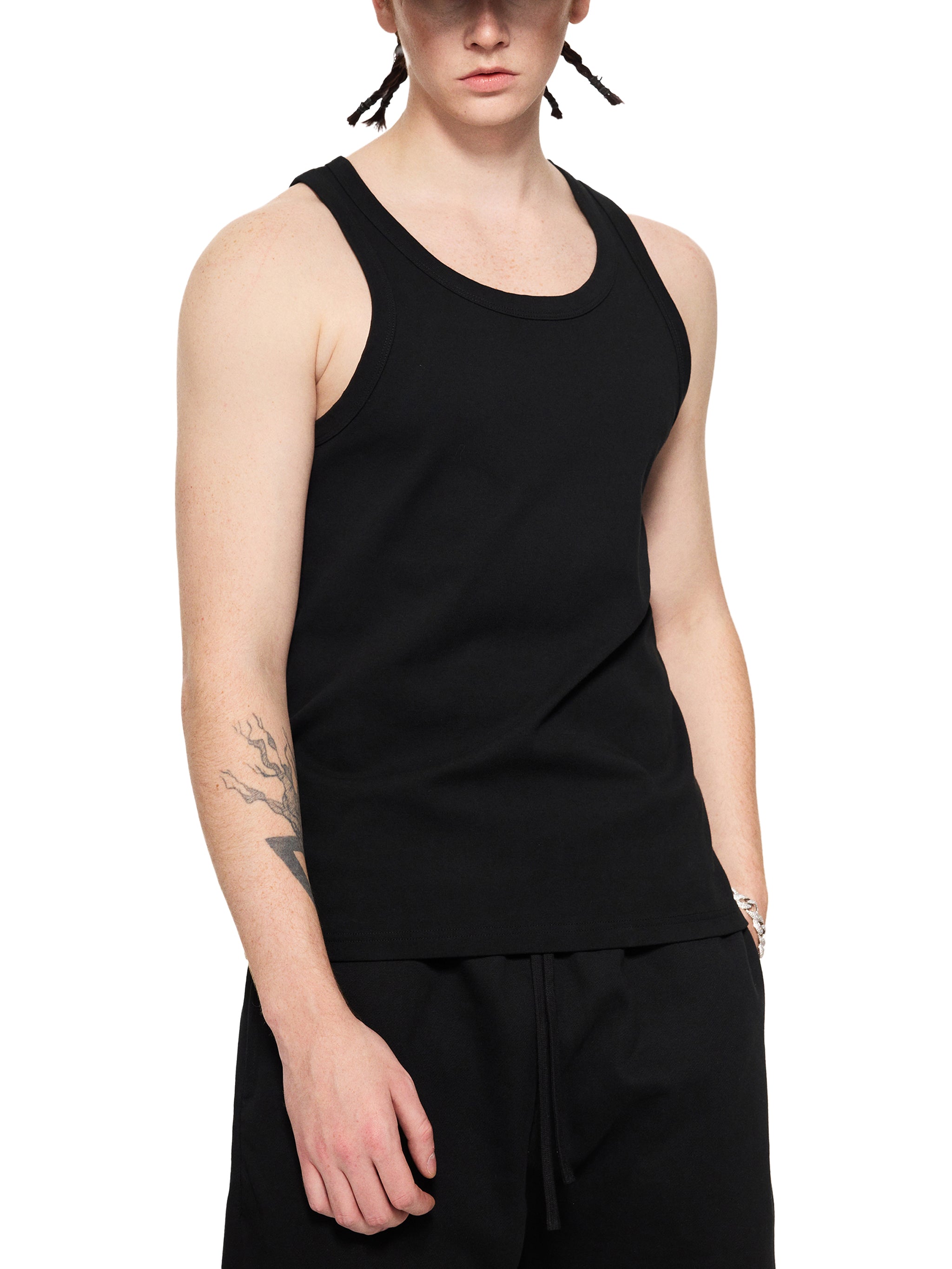 Men’s Essential Performance Tank Top – Slim Fit Cotton Blend Athletic Shirt
