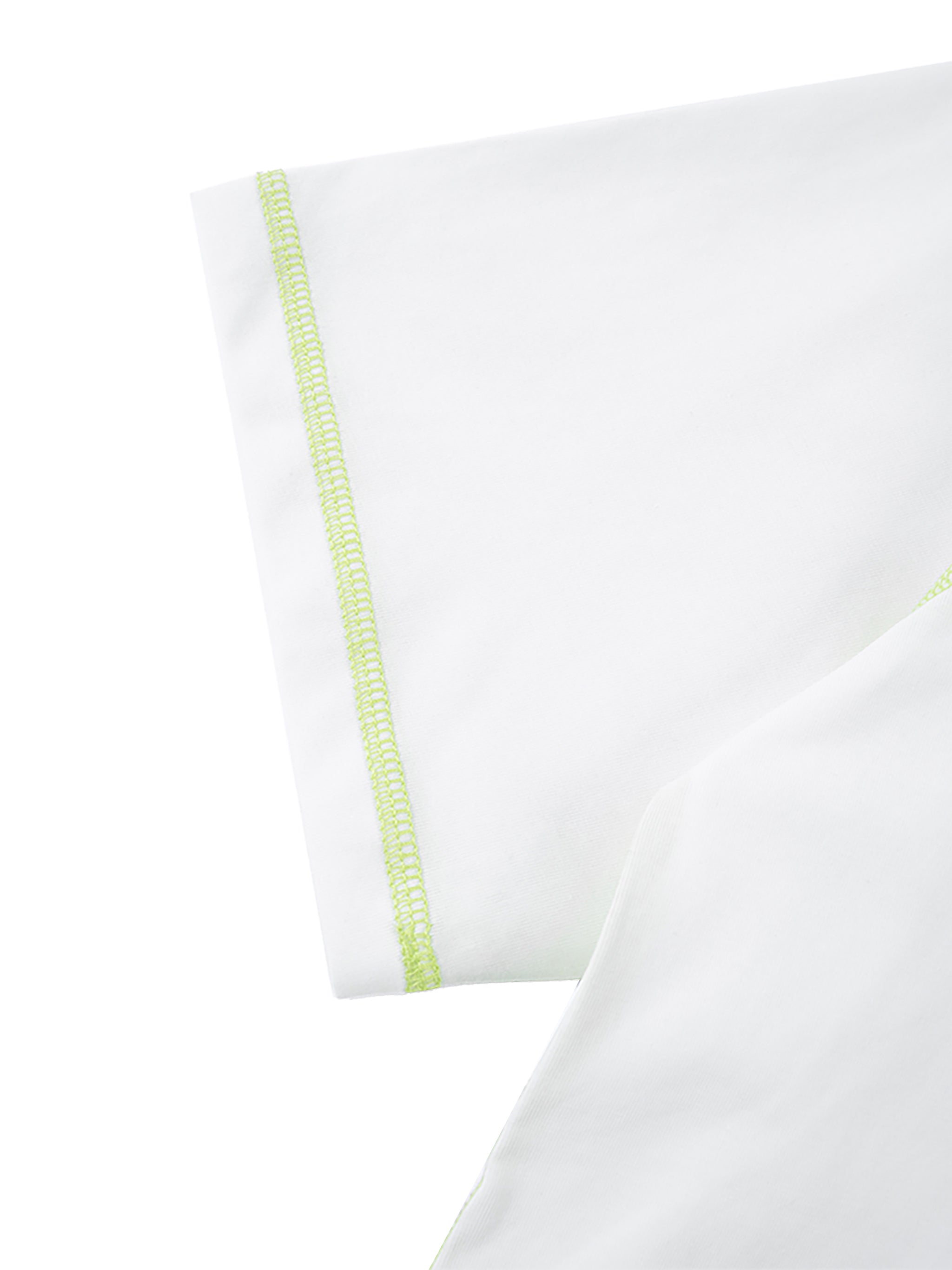 Kids Contrast Stitch T-Shirt – Lightweight Summer Cotton Blend Tee