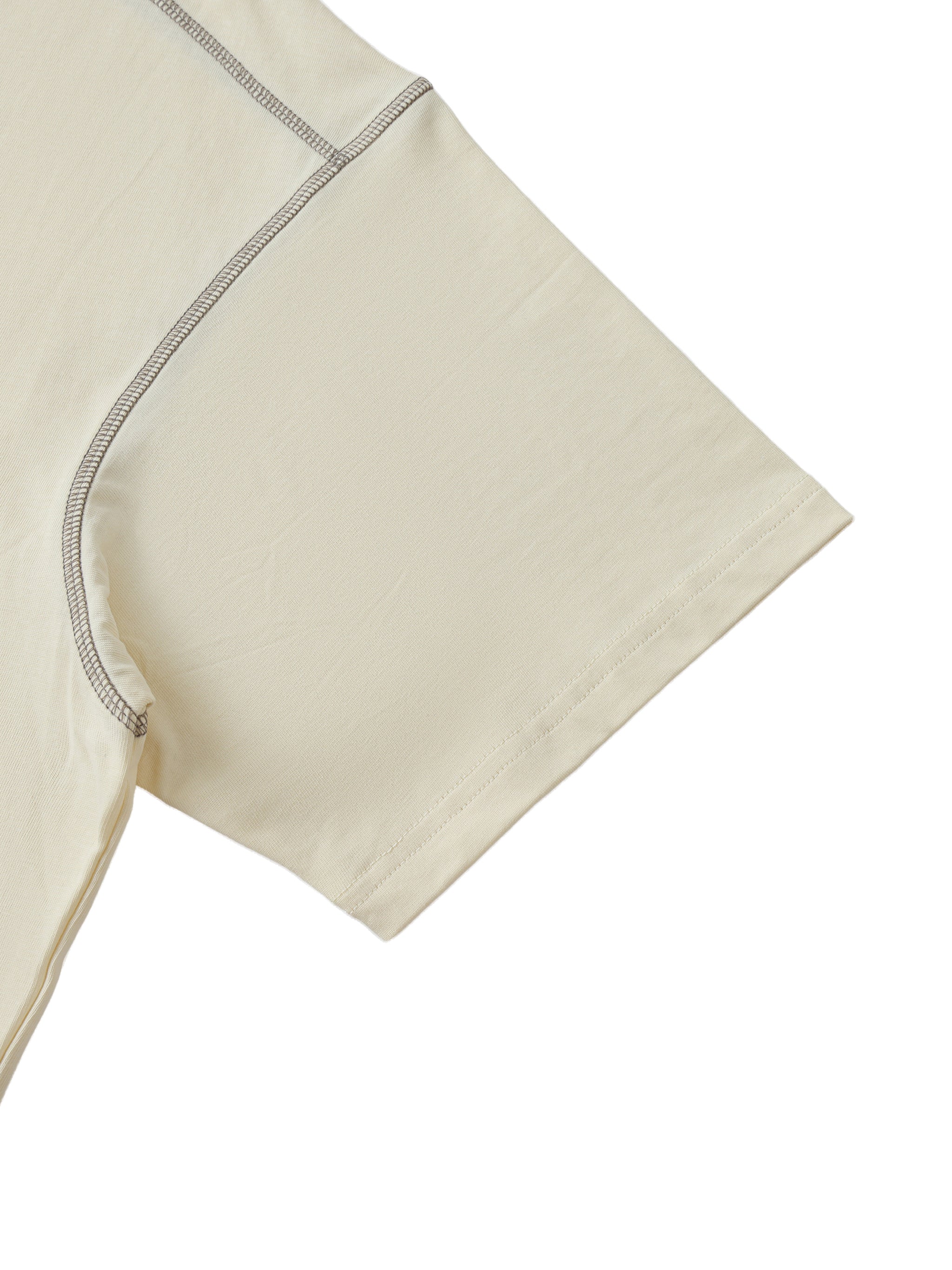 Oversized Cotton Tee with Contrast Stitching – Refined Relaxed Fit