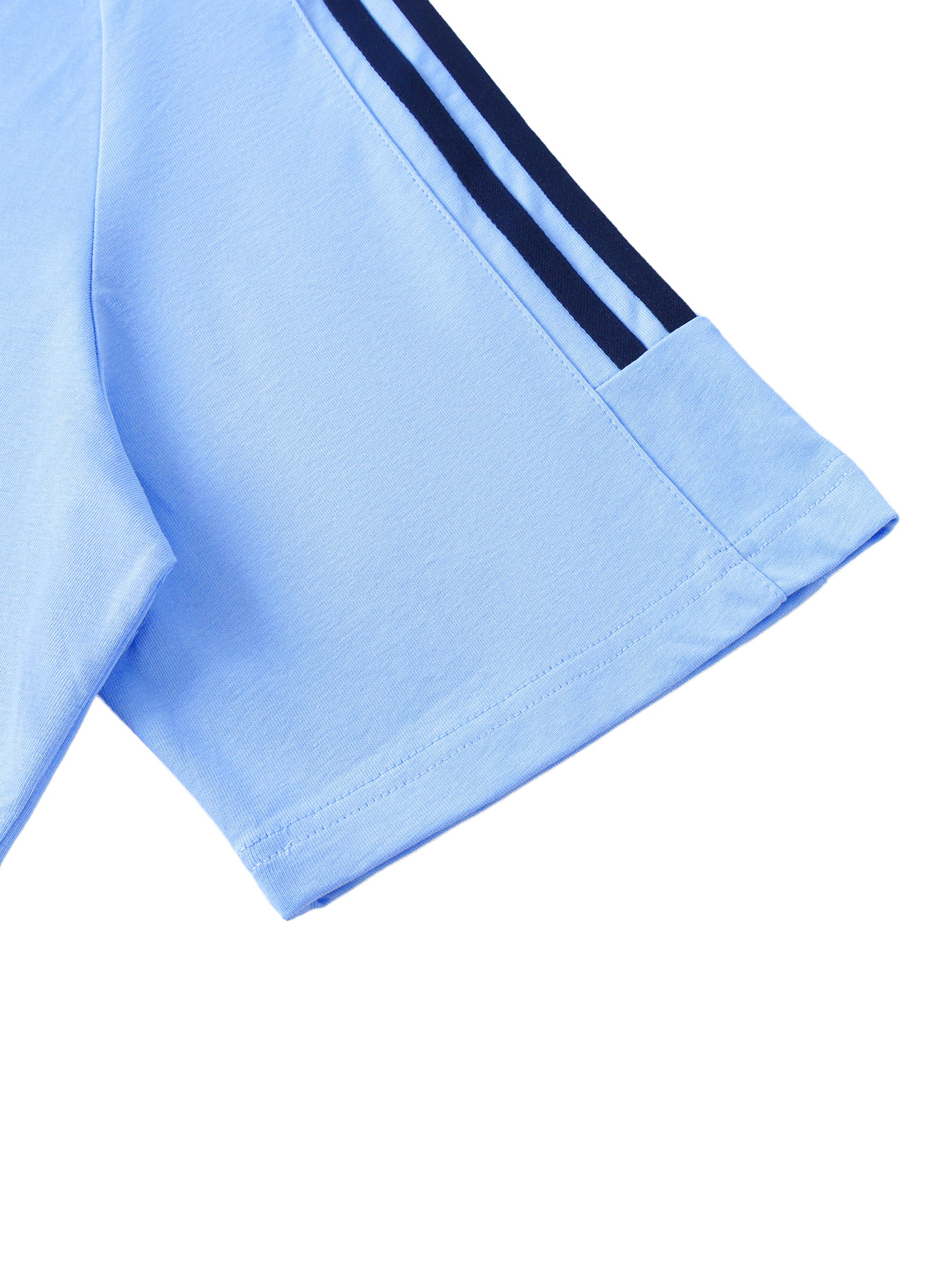 Contrast Tape Crewneck T-Shirt – Premium Cotton Athletic Streetwear Tee