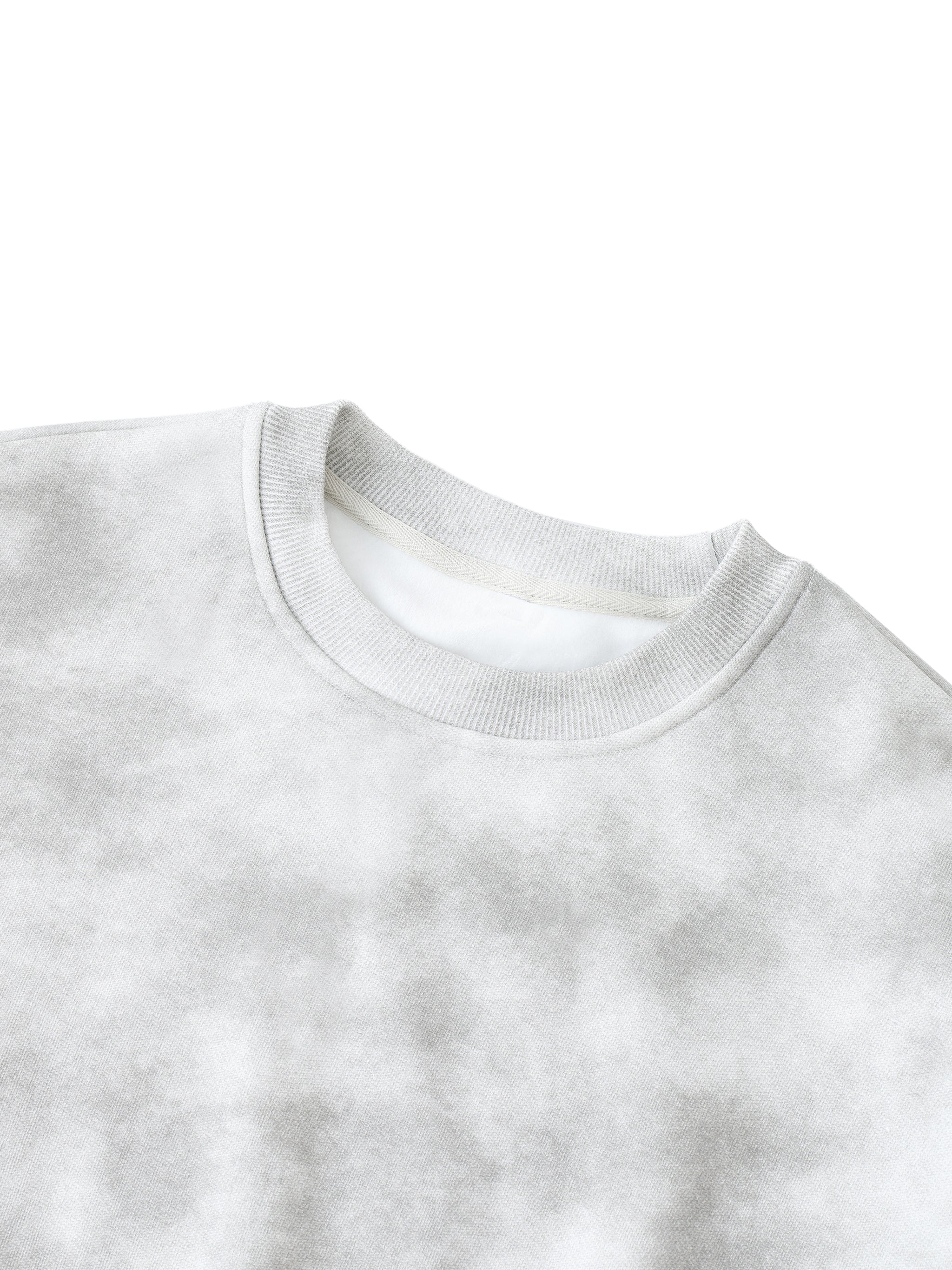 Dirty Washed Boxy Fleece Sweatshirt – 410GSM Heavyweight Vintage Streetwear