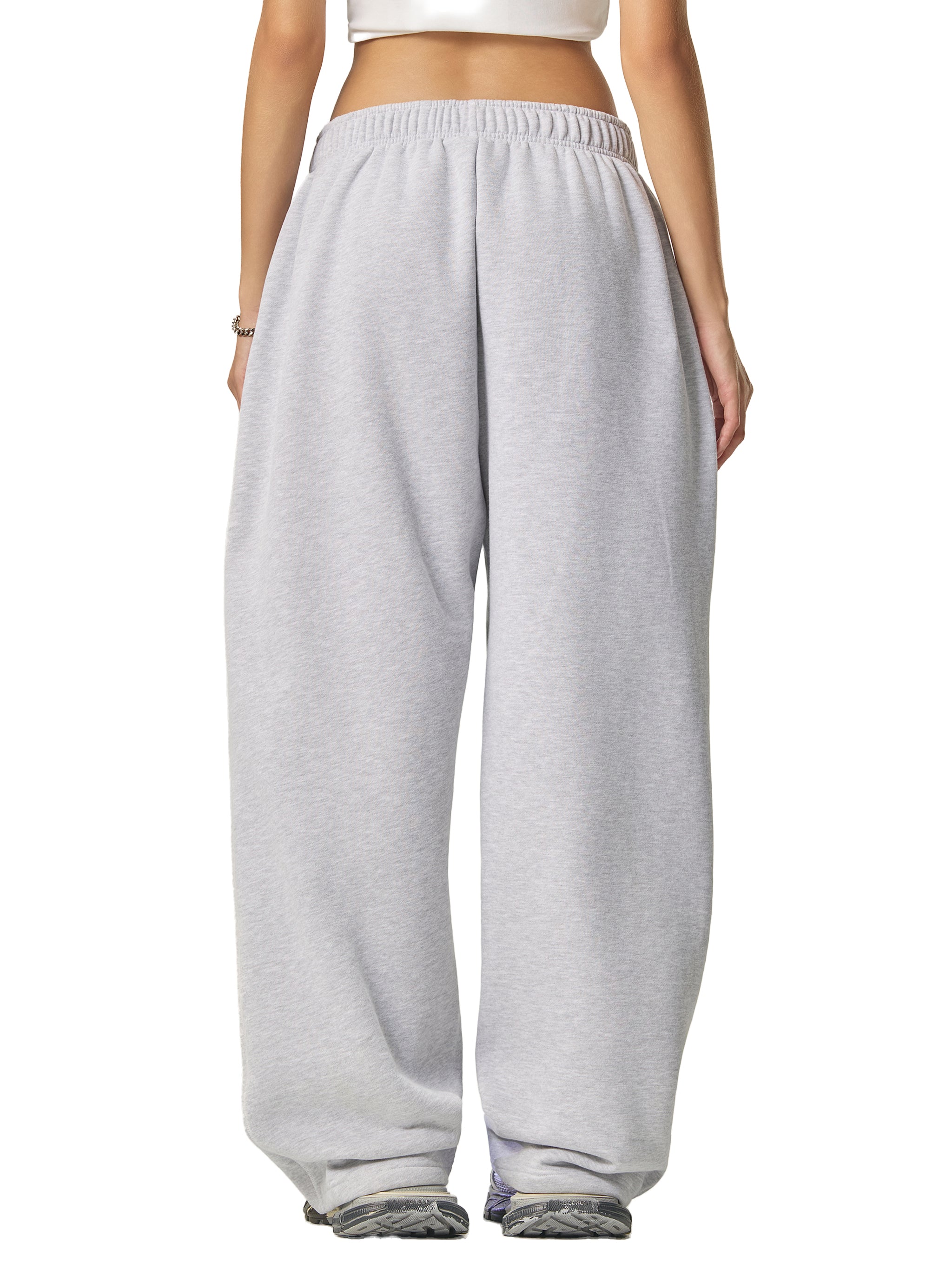 Contrast-Stitched Fleece Sweatpants – Oversized Unisex Streetwear Joggers