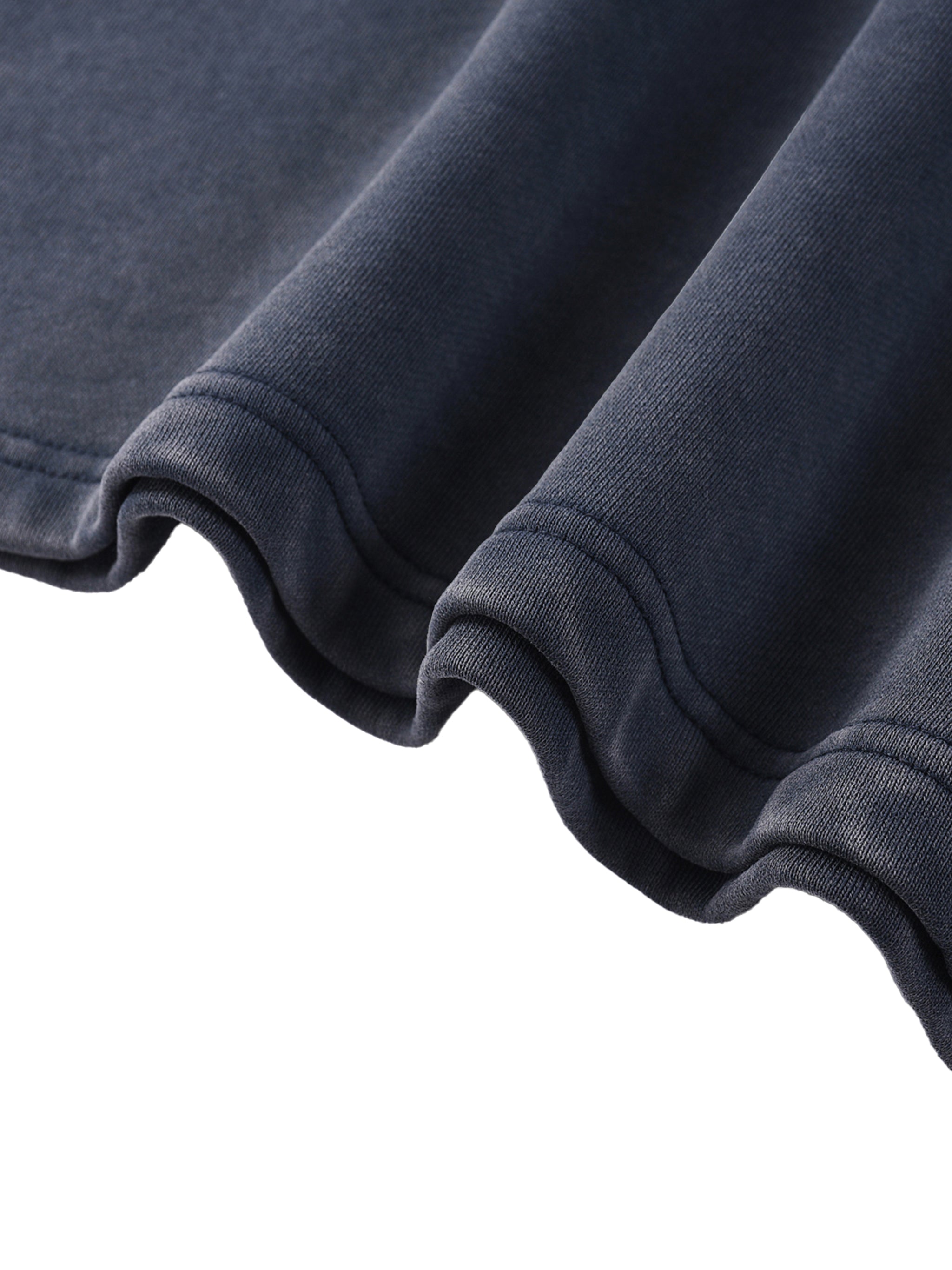 Snow Washed Oversized Sweatshirt – 360GSM Cotton Contrast Tape Streetwear