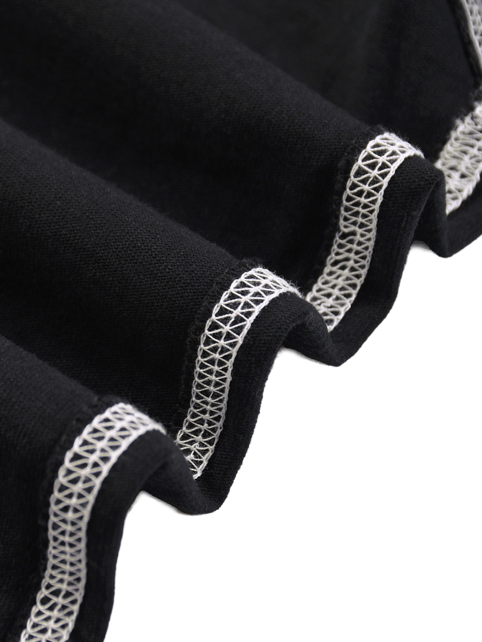 Contrast-Stitched Cotton T-Shirt – Premium Loose Fit Unisex Tee