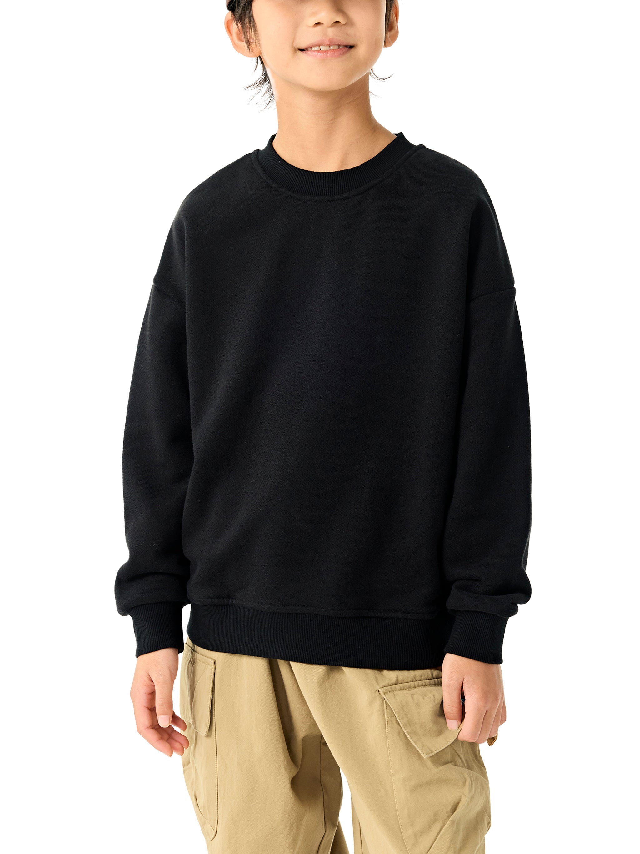 Essential Kids Heavyweight Crewneck Sweatshirt – Premium Fleece Streetwear