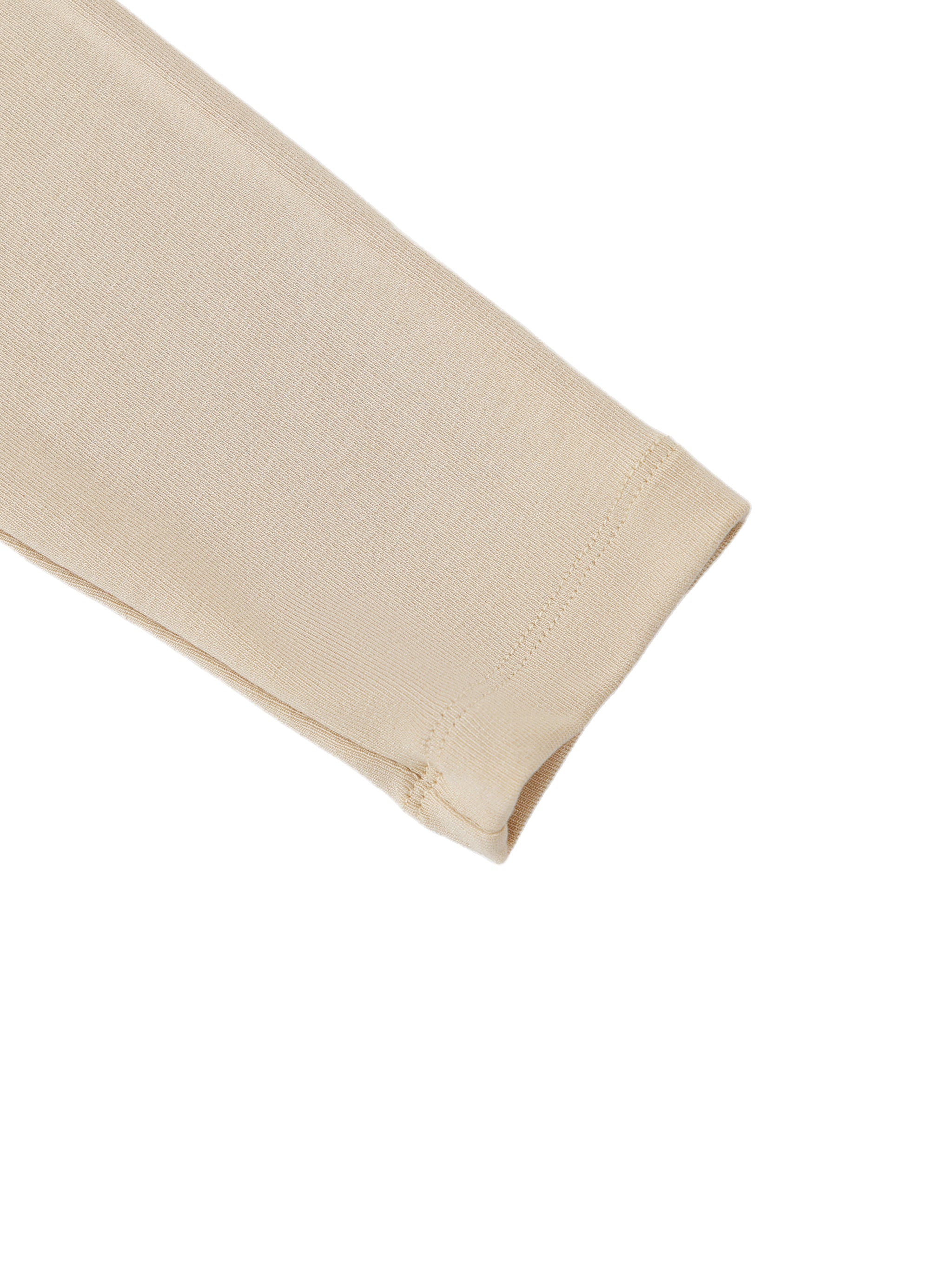 Women’s Essential Mock Neck Long Sleeve T-Shirt – Slim Fit Cotton Blend Top