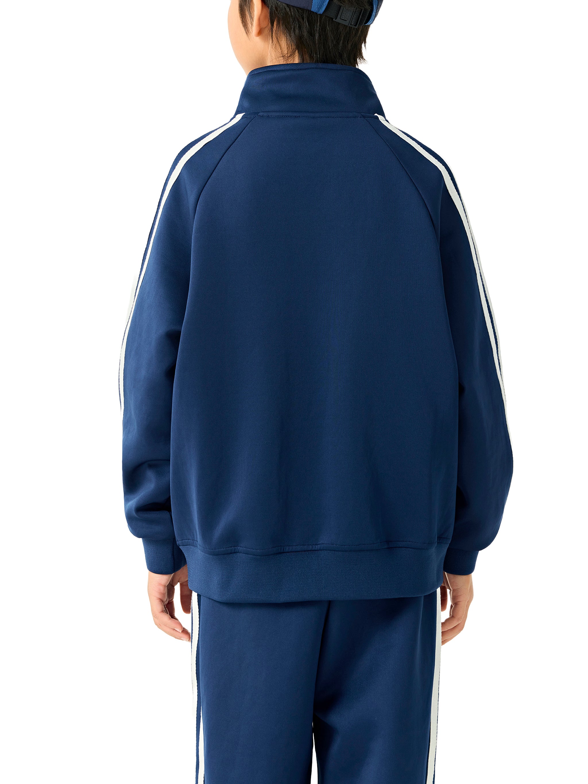 Kids Contrast Tape Coach Jacket – Sport Zip-Up Jacket for Boys & Girls