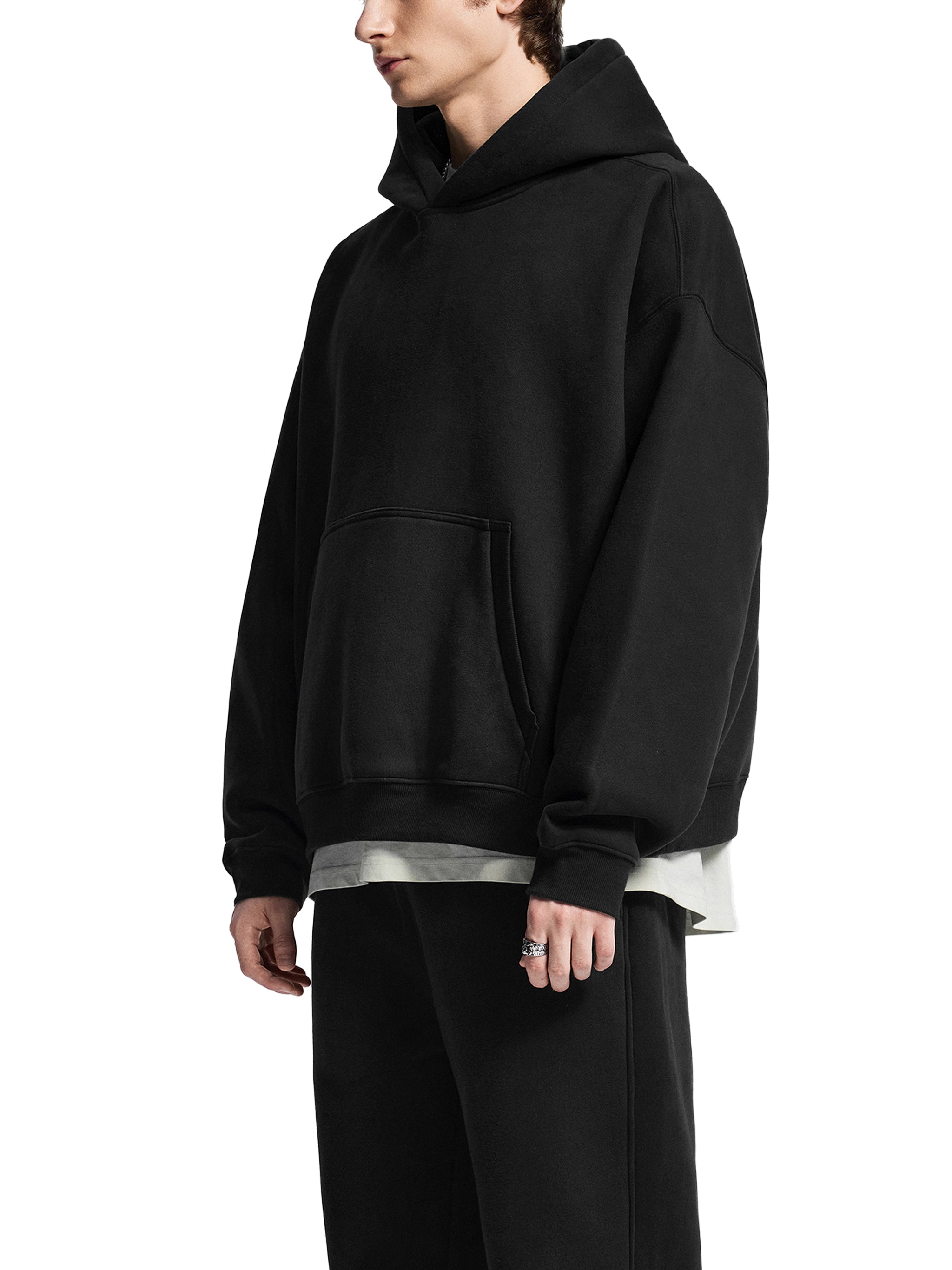 Unisex Oversized Heavyweight Fleece Hoodie 345GSM – Premium Streetwear Pullover