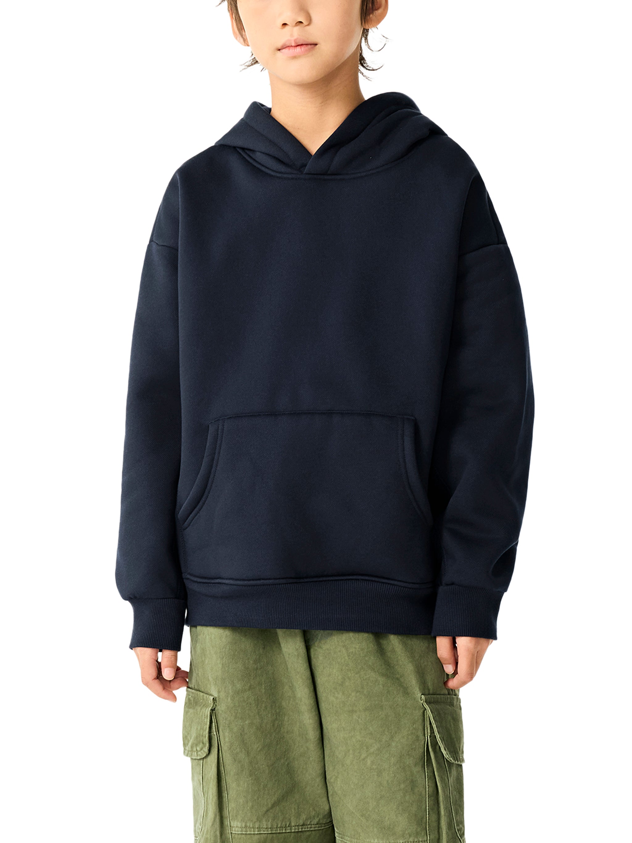 Essential Kids Fleece Hoodie – Oversized Streetwear Hoodie for Boys & Girls