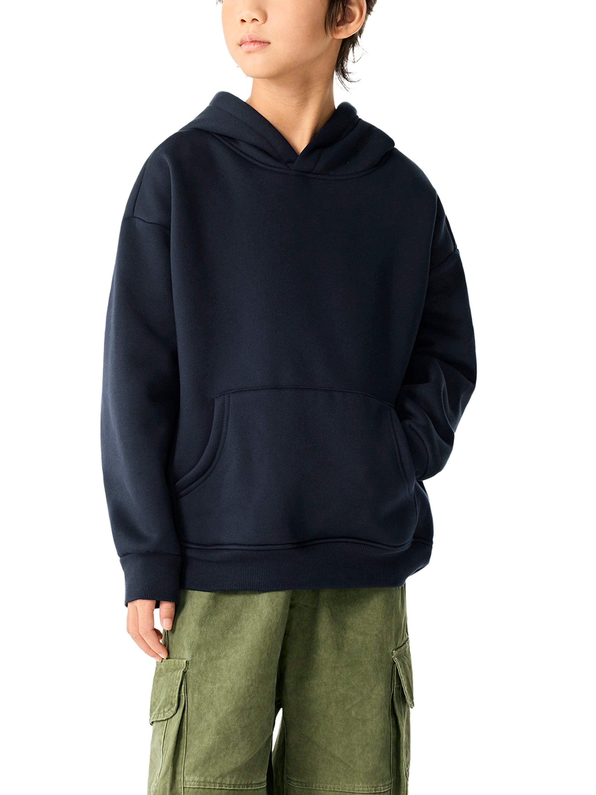 Essential Kids Fleece Hoodie – Oversized Streetwear Hoodie for Boys & Girls