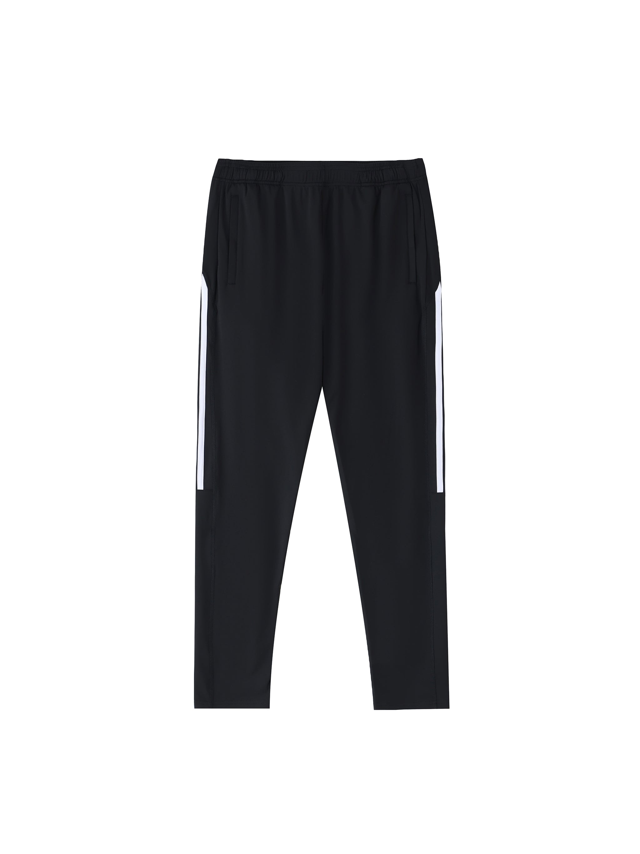 Black Side Stripe Running Pants – Lightweight Athletic Joggers