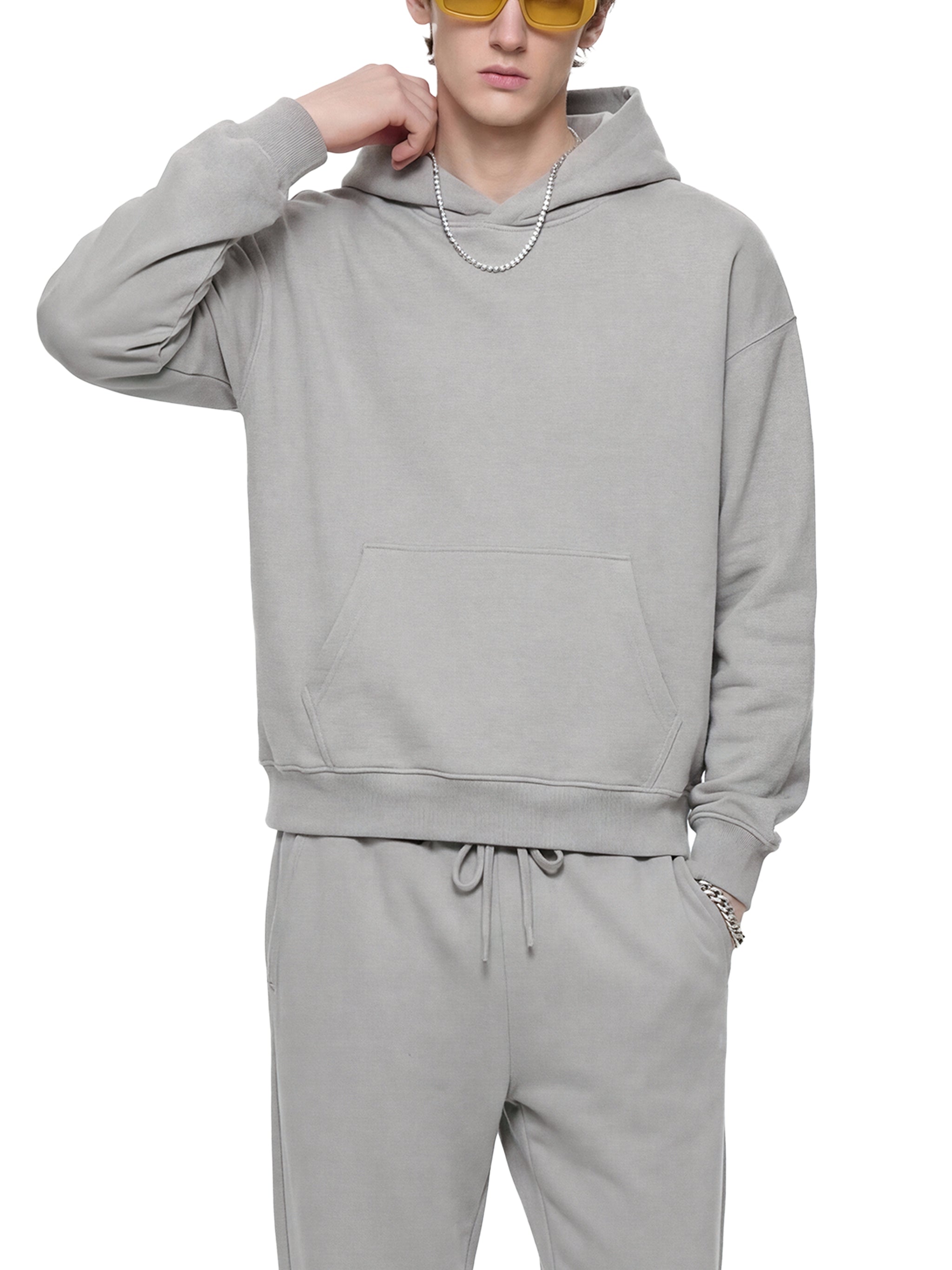 Unisex Heavyweight Oversized Hoodie – 430GSM Boxy Drop Shoulder Streetwear Pullover
